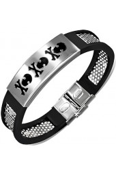 Unisex apyrankė su plieno dekoracija